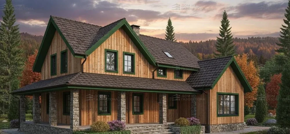 Проект Двухэтажный дом 20 на 13, 134 м2