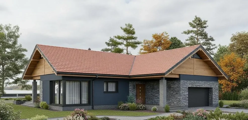 Проект Одноэтажный дом 17 на 18, 178 м2