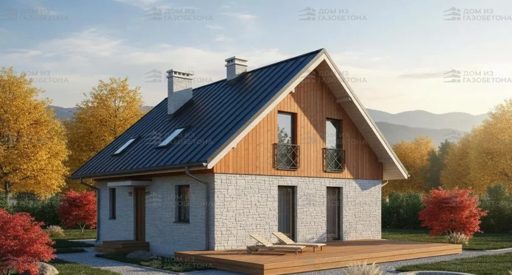 Проект Двухэтажный дом 14 на 11, 147 м2