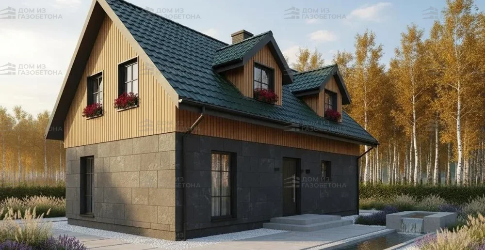 Проект Двухэтажный дом 16 на 11, 187 м2