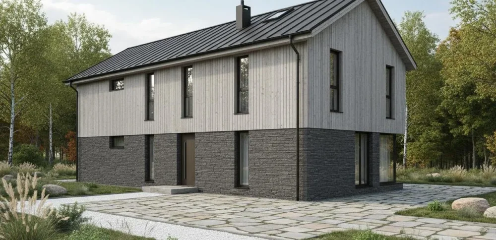 Проект Двухэтажный дом 17 на 13, 215 м2