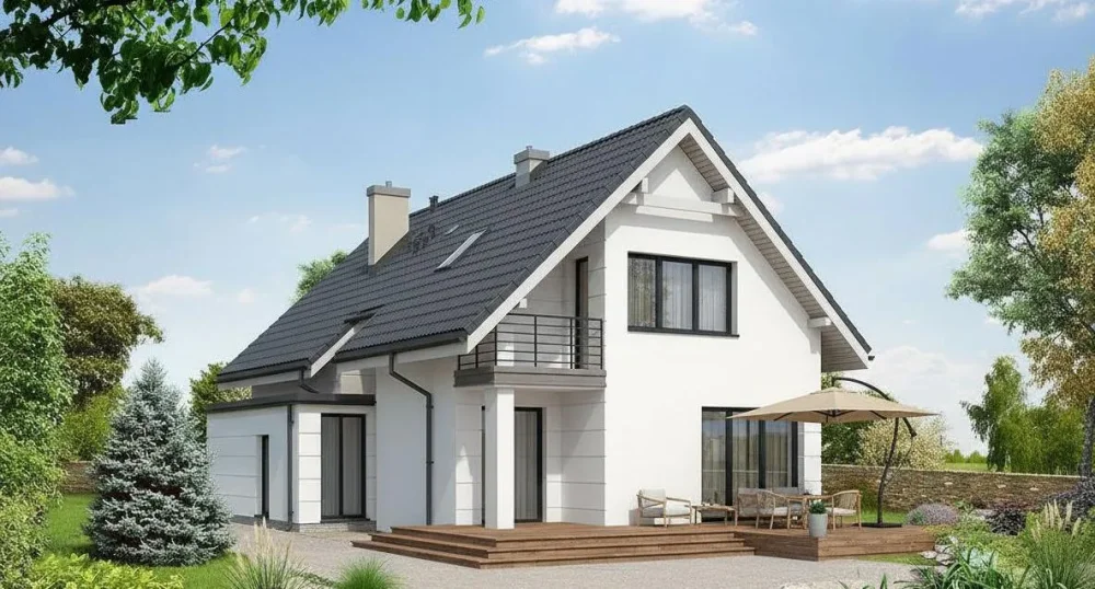 Проект Двухэтажный дом 7 на 19, 160 м2