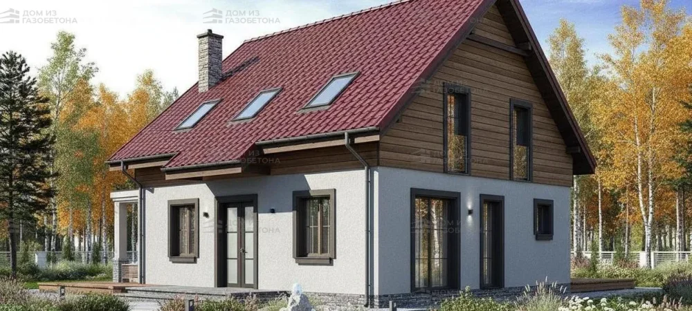 Проект Двухэтажный дом 16 на 11, 176 м2