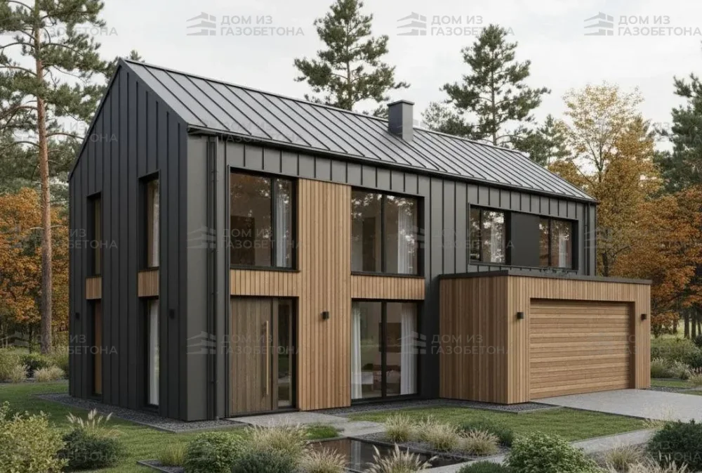 Проект Двухэтажный дом 19 на 15, 217 м2