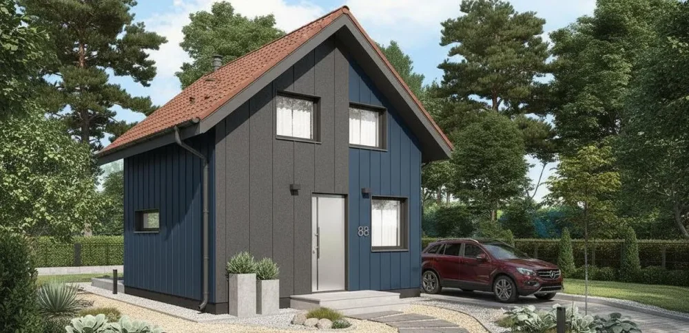 Проект Двухэтажный дом 6 на 6, 36 м2