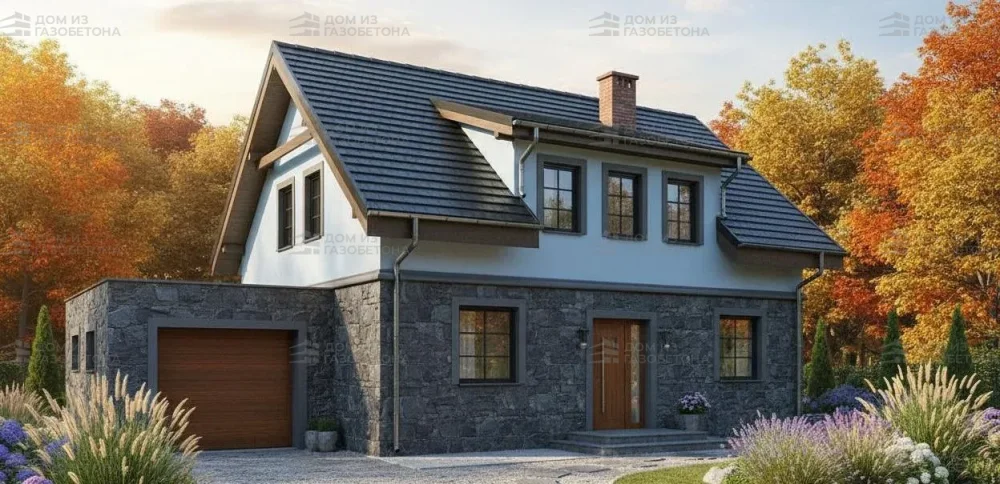 Проект Двухэтажный дом 12 на 10, 138 м2