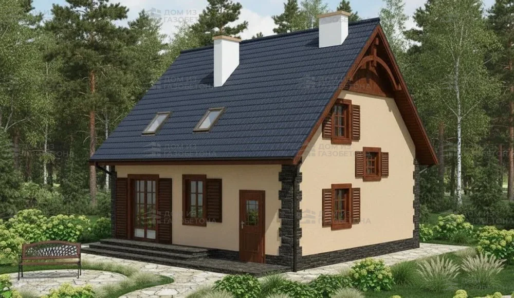 Проект Двухэтажный дом 10 на 9, 110 м2